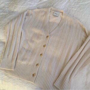 Reformation Women's White and Cream Jumper